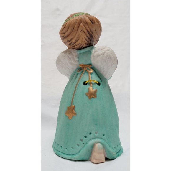 Vintage 1978 Jasco Merri Bells Ceramic Angel Holding Lamb - Picture 4 of 9